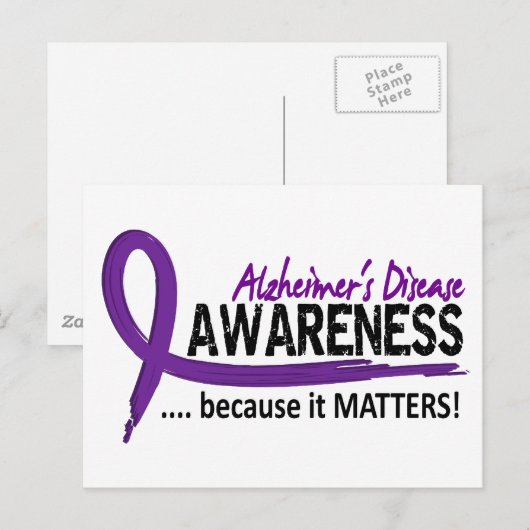 Bewustmaking 2 Alzheimer Briefkaart (Voorkant / Achterkant)