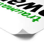 Bewustmaking 5 Traumatische hersenletsels TBI Poster (Hoek)