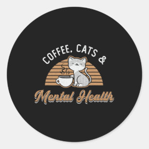 Bewustmaking Angst Angst Koffiekratten en mentorsc Ronde Sticker