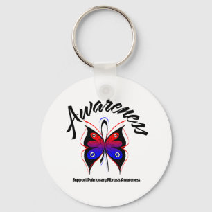 BEWUSTMAKING Butterfly Pulmonaire fibrose Sleutelhanger
