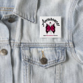 BEWUSTMAKING Butterfly Sickle Cell Anemia Vierkante Button 5,1 Cm (In situ)