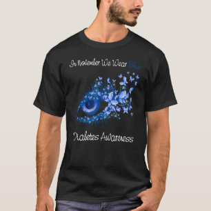 Bewustmaking diabetes In november Draag we Blauwe T-shirt