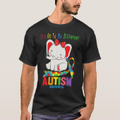 Bewustmaking Elephant Mam Wearing Autism Hea T-shirt (Voorkant)