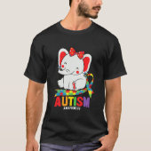 Bewustmaking Elephant Mam Wearing Autism Hea T-shirt (Voorkant)