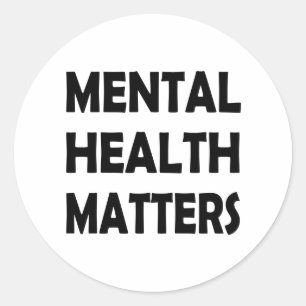 Bewustmaking Geestelijke gezondheid Ronde Sticker
