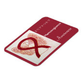 Bewustmaking hemangioma Ribbon Angel Custom Magnet Magneet (Linkerzijde)