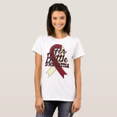 Bewustmaking hoofd- en nekkanker Haar gevechtsShir T-shirt (Voorkant volledig)