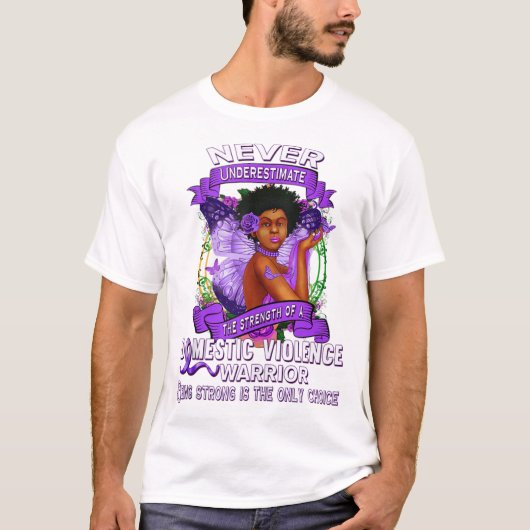 Bewustmaking huiselijk geweld Overlevenden stoppen T-shirt (Voorkant)