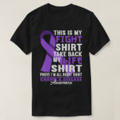 Bewustmaking I vecht I Inflammatory Bowel Crohns D T-shirt (Design voorkant)