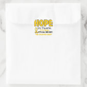 Bewustmaking kinderkanker HOPE 1 Ronde Sticker (Tas)