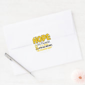 Bewustmaking kinderkanker HOPE 1 Ronde Sticker (Envelop)