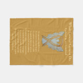 Bewustmaking kinderkanker lint zachte doekjes fleece deken (Voorkant (Horizontaal))