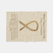 Bewustmaking kinderkanker lint zachte doekjes fleece deken (Voorkant (Horizontaal))