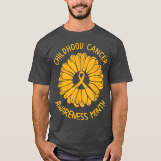 Bewustmaking kinderkanker Maand Warrior Fighter S T-shirt