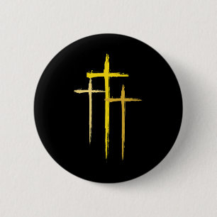 Bewustmaking kinderkanker Overdwars Christelijk ko Ronde Button 5,7 Cm