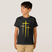 Bewustmaking kinderkanker Overdwars Christelijk ko T-shirt (Voorkant volledig)