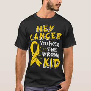 Bewustmaking kinderkanker Overlevingsfout Verkeerd T-shirt