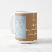 Bewustmaking kinderkanker Ribbon Angel Cup of Mok (Voorkant links)