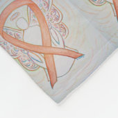 Bewustmaking kinderkanker Ribbon Fleece Blankets Deken (Hoek)