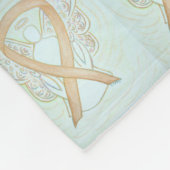 Bewustmaking kinderkanker Ribbon Fleece Blankets Deken (Hoek)