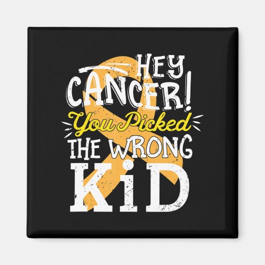 Bewustmaking kinderkanker Survivor Wrong Kind Sup Magneet (Voorkant)