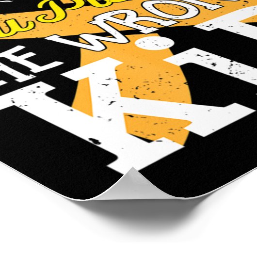 Bewustmaking kinderkanker Survivor Wrong Kind Sup Poster (Hoek)