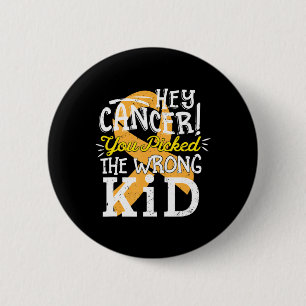 Bewustmaking kinderkanker Survivor Wrong Kind Sup Ronde Button 5,7 Cm