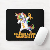 Bewustmaking kinderkanker - Unicorn Warrior Muismat (Met muis)