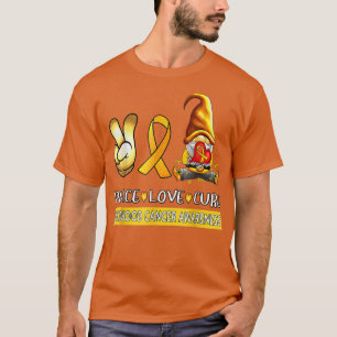 Bewustmaking kinderkanker - Vredesliefdesinstellin T-shirt