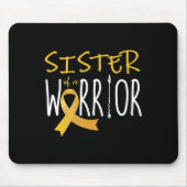 Bewustmaking kinderkanker Zuster van een krijger Muismat (Voorkant)