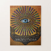 Bewustmaking Minds Eye Inspirerend Word Art Legpuzzel (Verticaal)