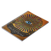 Bewustmaking Minds Eye Inspirerend Word Art Notitieboek (Linkerzijde)