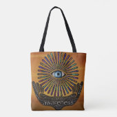 Bewustmaking Minds Eye Inspirerend Word Art Tote Bag (Achterkant)