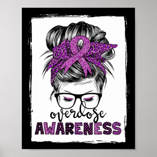 Bewustmaking van acute overdosering Bun voor vrouw Poster (Voorkant)