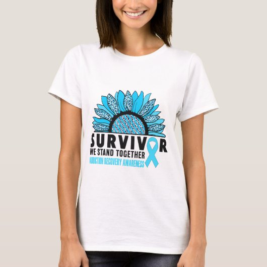 BEWUSTMAKING VAN ADDICTION RECOVERY T-SHIRT (Voorkant)