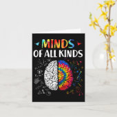Bewustmaking van alle soorten neurodiversiteit kaart (Gele Bloem)