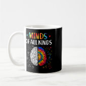 Bewustmaking van alle soorten neurodiversiteit koffiemok (Links)