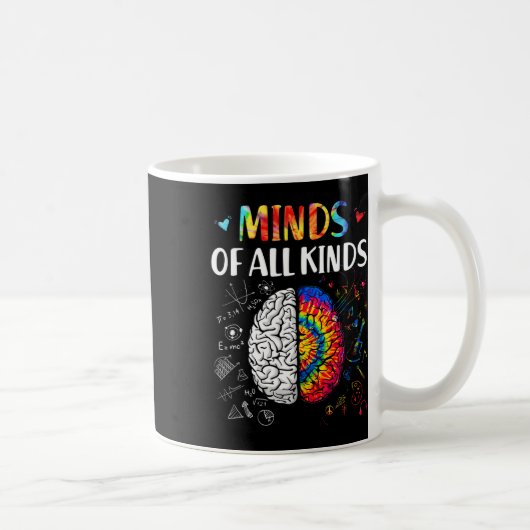Bewustmaking van alle soorten neurodiversiteit koffiemok (Rechts)