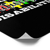 Bewustmaking van autisme - Aanwezigheid boven inva Poster (Hoek)