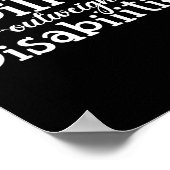 Bewustmaking van autisme - Aanwezigheid boven inva Poster (Hoek)