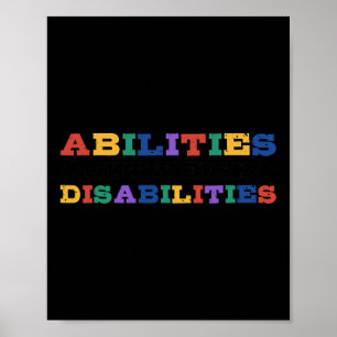 Bewustmaking van autisme - Aanwezigheid boven inva Poster