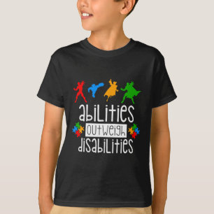 Bewustmaking van autisme - Aanwezigheid boven inva T-shirt