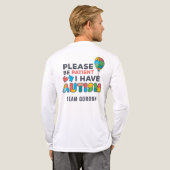 Bewustmaking van autisme Gelieve het Aangepaste Te Tri-Blend Shirt (Achterkant)