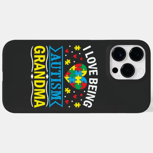 bewustmaking van autisme, Proud autisme oma Case-Mate iPhone Case (Achterkant (horizontaal))