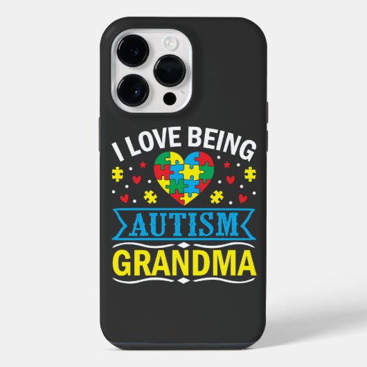 bewustmaking van autisme, Proud autisme oma iPhone Hoesje (Achterkant)
