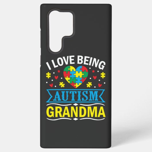 bewustmaking van autisme, Proud autisme oma Samsung Galaxy Hoesje (Achterkant)