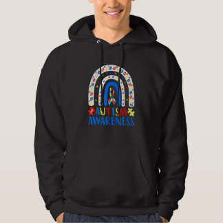 Bewustmaking van autisme Rainbow Puzzle Autisme Aw Hoodie
