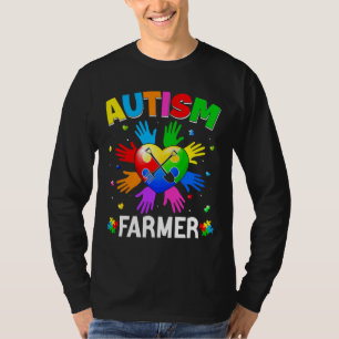 Bewustmaking van autisme van de kool Boer Harde Pu T-shirt