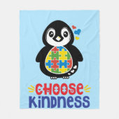 Bewustmaking van autisme - Vleekbank Fleece Deken (Voorkant)