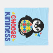 Bewustmaking van autisme - Vleekbank Fleece Deken (Voorkant (Horizontaal))